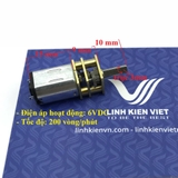 Động cơ giảm tốc GA12-N20 6V 200 vòng/phút - D7H21