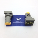 Đồng hồ đo tần số AD16-22DSVA 22mm màu vàng - S1H4