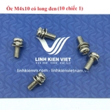 Ốc M4x10mm có long đen (10 chiếc) - X5H1