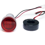 Đồng hồ đo dòng áp xoay chiều 100A 500V AD16-22VAM 22mm màu đỏ / Ampe vôn kế - S1H5
