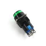 Nút nhấn nhả LA16Y-11D có đèn 24V 5 chân màu xanh lá / AL6-M 16mm - J2H13
