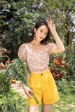 SYO-ÁO CROPTOP THÔ HOA CHUN GẤU