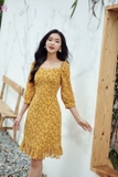 SYO-VÁY HOA CHIFFON CỔ TIM TAY LỠ