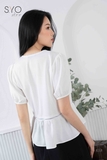 SYO-ÁO ĐŨI PEPLUM PHỐI REN