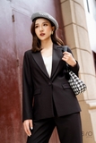 SYO- ÁO BLAZER SUÔNG , CÚC TO, CỔ 2 VE