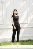 SYO- ÁO PEPLUM PHỐI KẺ , LỆCH VAI