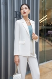 SYO- BLAZER SUÔNG BASIC CỔ 2 VE