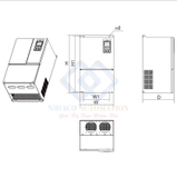 Biến tần Delixi CDI-E102G110/P132T4 110/132 Kw