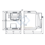 Biến tần Delixi CDI-E102G2R2S2B 2.2 Kw