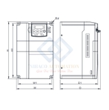 Biến tần Delixi CDI-E102G018.5/P022T4 18/22 Kw