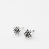 E STUD SMALL PEAK SHARP FLOWER OXIDIZE