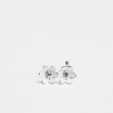 E STUD FLOWER WHITE 6 01
