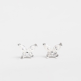 E STUD GEM BUTTERFLY