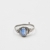 R INDI SMALL ELLIPSE STONE BLUE KYA