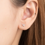 E STUD GEM BUTTERFLY