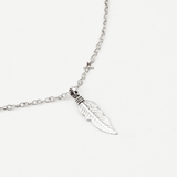 E STUD NECKLACE COLLECTION SET FEATHER