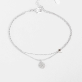 BRA DOUBLE LINE CIRCLE TAG TINY GEM