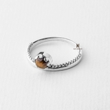 R INDI TIGER EYE STONE TINY BALL LINE