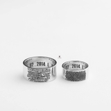 FINGER PRINT COUPLE RING