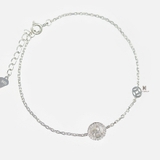 BRA TINY RABBIT IN CIRCLE MOTHER OF PEARL AND COIN