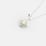 N OVAL FIRE SNOW AND MULTI TINY GEM