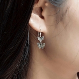 E DROP DOUBLE BUTTERFLY OXIDIZE CHAIN