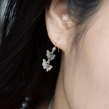 E DROP DOUBLE BUTTERFLY OXIDIZE CHAIN
