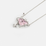 N UNIVERSE PINK HEART AND CIRCLE DROP GEM