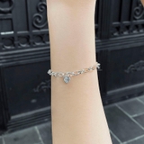 BRA OVAL CHAIN BIG HEART GEM