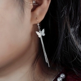 E DROP BUTTERFLY MULTI LONG CHAIN