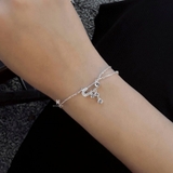 BRA SAFETY PIN NEEDLE TRIPLE DROP CZ GEM