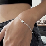 BRA OPAL HEART DOT LINE
