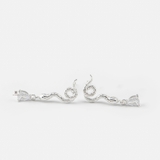 E STUD SNAKE DROP OVAL GEM
