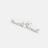 E STUD SNAKE DROP OVAL GEM