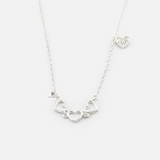 N TRIPLE HEART SHAPE AND HEART GEM