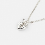 N CHAIN LOCK BUBBLE HEART