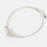 BRA BUTTERFLY BIG WINGS GEM DOUBLE CHAIN