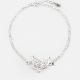 BRA BUTTERFLY BIG WINGS GEM DOUBLE CHAIN