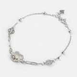 BRA FORTUNE WHITE MOON STONE AND LUCKY COIN