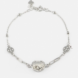 BRA FORTUNE WHITE MOON STONE AND LUCKY COIN