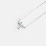 N BLUE STONE DROP GEM STAR LEAF