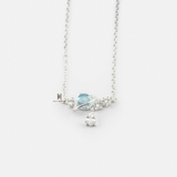 N BLUE STONE DROP GEM STAR LEAF