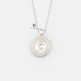 N RETRO OVAL STAMP ROSE