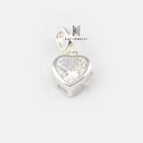 P LOCK BIG CZ HEART GEM