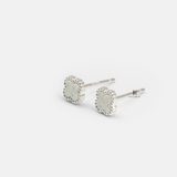E STUD SPECIAL CLOVER LEAF OPAL STONE