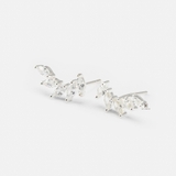 E STUD WINGS MULTI  OVAL GEM