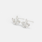 E STUD CROWN GEM AND CROSS