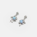 E STUD BLINK STAR AND OPAL STONE