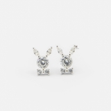 E STUD RABBIT BOW GEM
