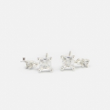 E STUD SQUARE GEM DROP GEM